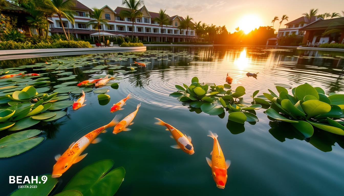 sooryabeachresort : pelihara ikan koi jadi trend baru